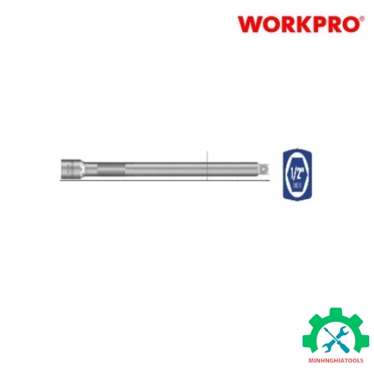 Nối tuýp dài có đầu vuông 1/2 inch dài 5 inch 125mm Workpro - WP275029 