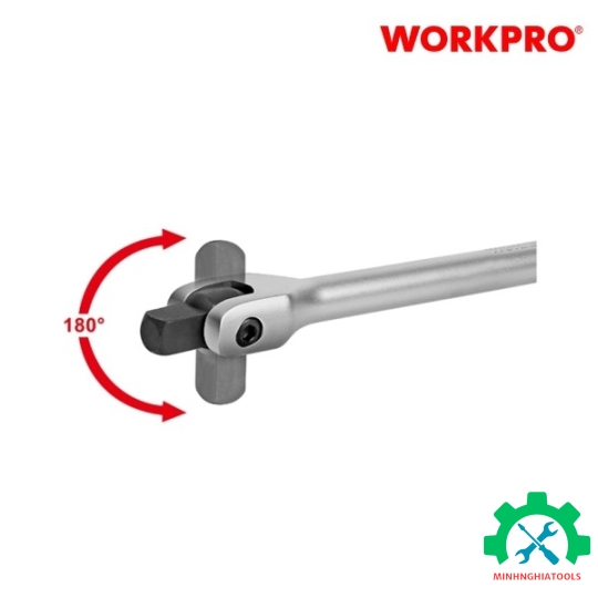 Thanh ngắt có đầu vuông 1/2 inch, đầu xoay 180 độ, dài 380mm Workpro - WP275019 