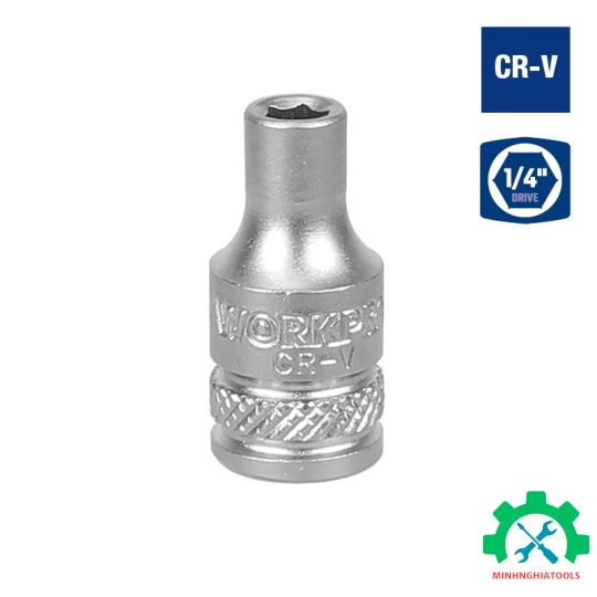 Đầu tube có đầu vuông 1/4 inch và đầu lục giác 6 cạnh size 14mm Workpro - WP274011 