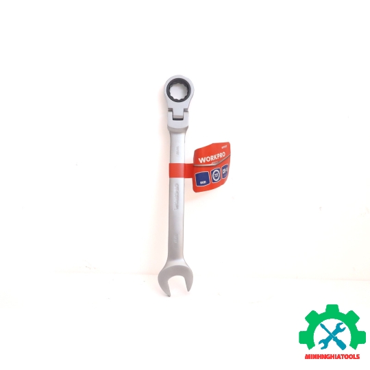 Cờ lê vòng tự động đầu lắc léo Thép CR-V WORKPRO size lẻ từ 8-19mm