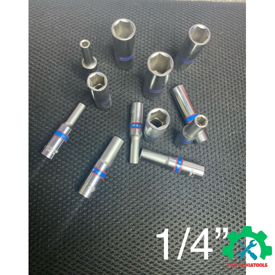 Tube 1/4'' dài trắng Kingtony 2235M kích thước từ 5.5 - 14mm 