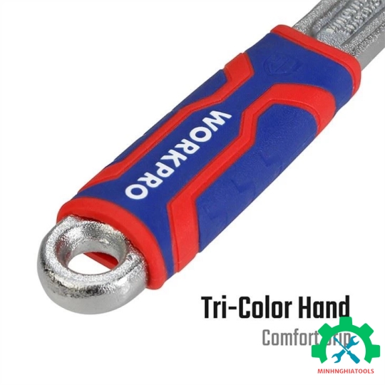 Mỏ lết WORKPRO thép CR-V cán bọc nhựa , size từ 6 - 12 inch 