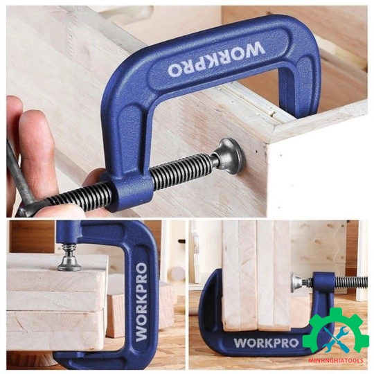 Cảo chữ C WORKPRO kích thước từ 2 - 8 inch 