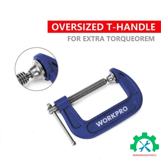 Cảo chữ C WORKPRO kích thước từ 2 - 8 inch 
