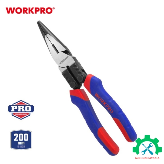 Kìm mỏ nhọn 8 inch 200mm loại tốt Workpro - WP231088 