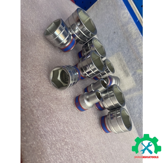 Đầu Tube  Kingtony 1/2" trắng ngắn 6 cạnh 4335M Size lẻ từ 8-41mm