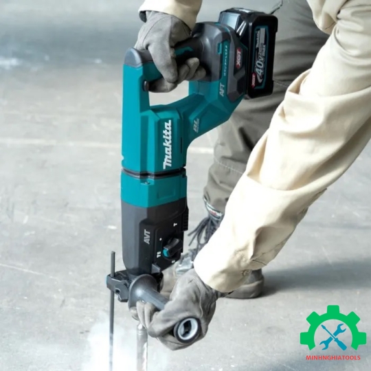 Máy khoan đa năng dùng pin 40V max Makita HR007GM201 (CHUÔI GÀI SDS-PLUS/28MM/BL) 