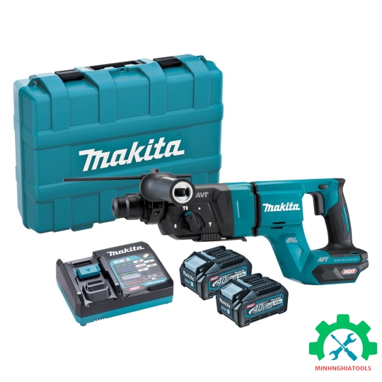 Máy khoan đa năng dùng pin 40V max Makita HR007GM201 (CHUÔI GÀI SDS-PLUS/28MM/BL) 