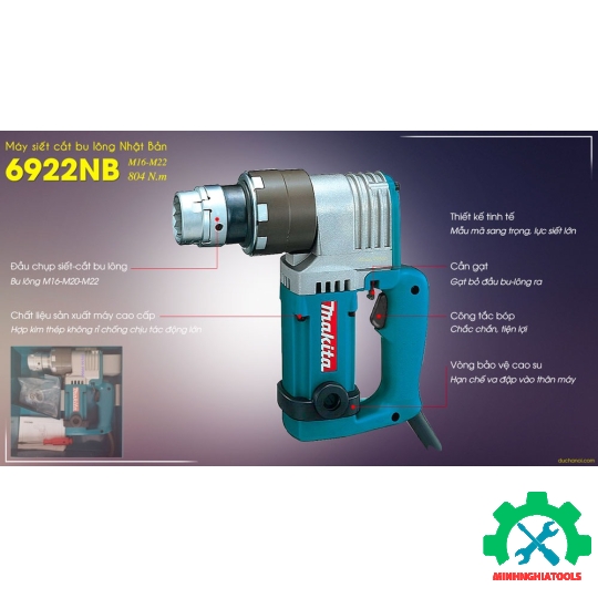 M22 Máy siết cắt bulông 1330W Makita 6922NB 