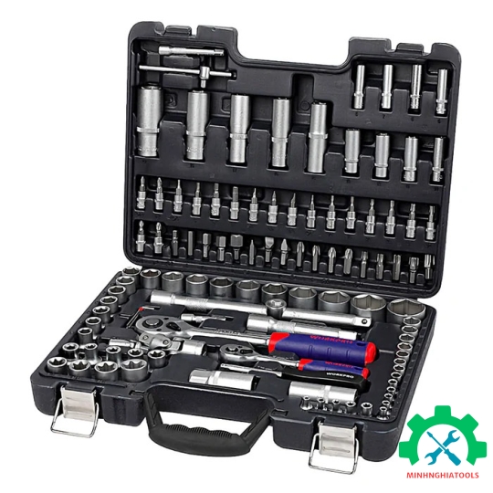 Bộ công cụ cơ khí các loại có hộp đựng (1 set = 108 cái) Workpro - WP202535 