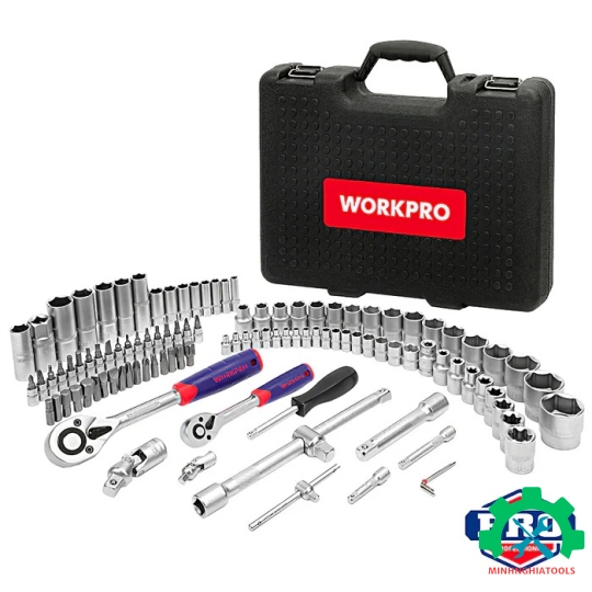 Bộ công cụ cơ khí các loại có hộp đựng (1 set = 108 cái) Workpro - WP202535 