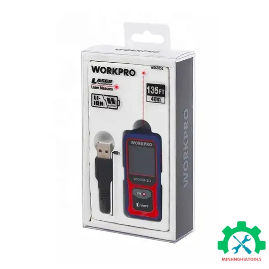 Máy đo khoảng cách laser 40m Workpro WP267001 