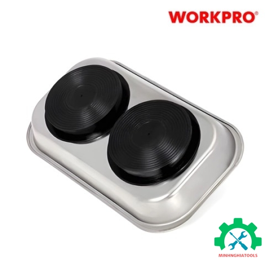 Khay đựng dụng cụ hình chữ nhật, thép không gỉ Workpro - WP314002 