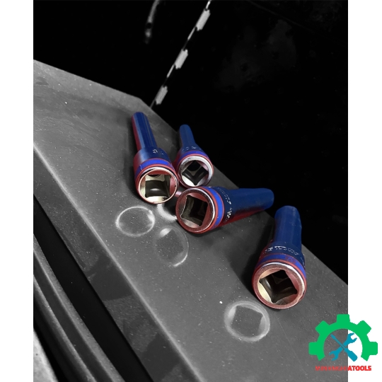 Đầu tube 1/2" trắng dài 120mm  (loại 6 cạnh) Kingtony 4255M