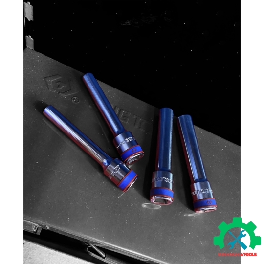 Đầu tube 1/2" trắng dài 120mm  (loại 6 cạnh) Kingtony 4255M