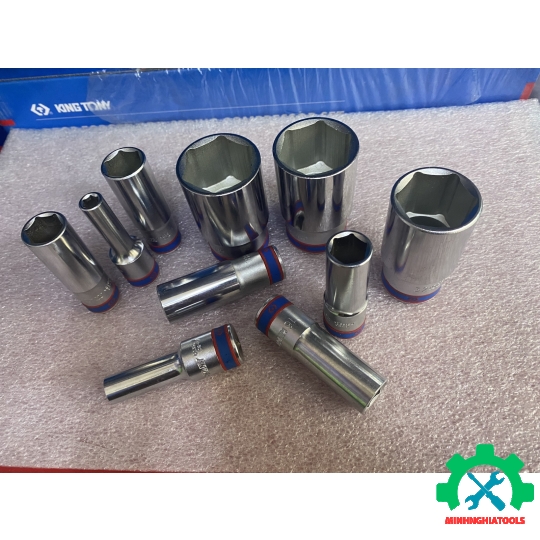Đầu tube 1/2" trắng dài  (loại 6 cạnh) Kingtony 4235M