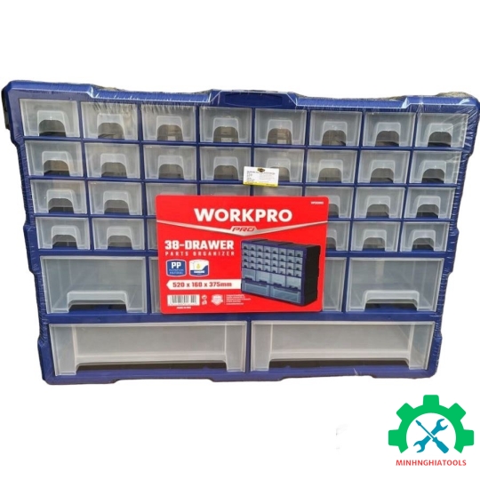 Hộp đựng đồ nghề 38 ngăn bằng nhựa PP cao cấp WORKPRO WP283009 