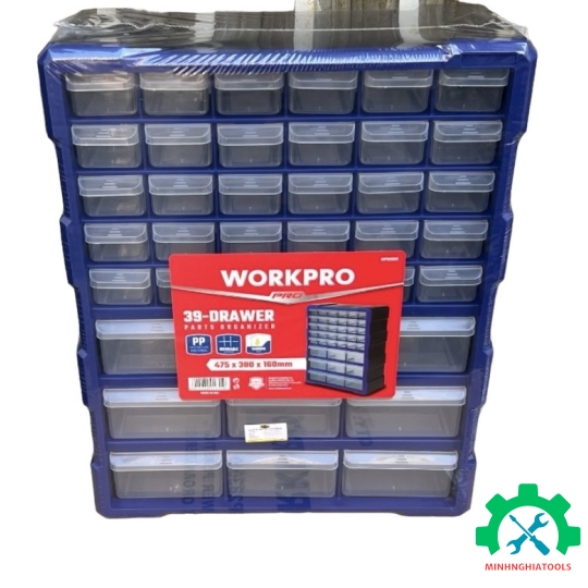 Tủ đựng linh kiện 39 ngăn WORKPRO WP283010 47.5 x 38.5 x 16.2 cm 