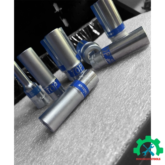 Đầu Tube 1/2" trắng dài loại 6 cạnh TOP, kích thước từ 8-32mm