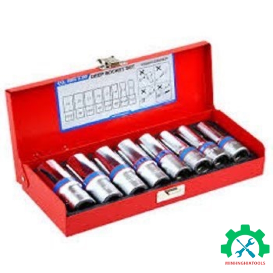 Bộ tube 1/2" loại 6 cạnh,  8 chi tiết Kingtony 4308MR 