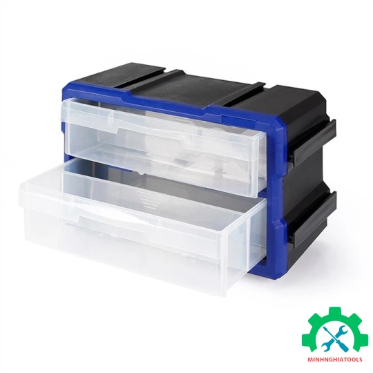 Hộp đựng đồ nghề 2 ngăn, bằng nhựa, Workpro - WP283012 