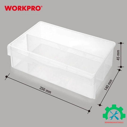 Hộp đựng đồ nghề 2 ngăn, bằng nhựa, Workpro - WP283012 