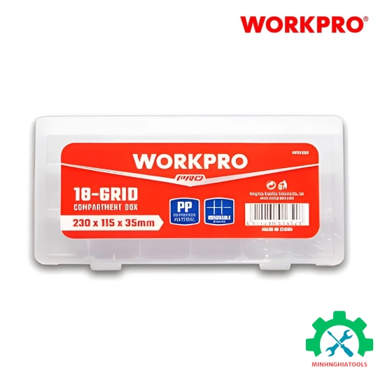 Hộp đựng đồ nghề chia ngăn 18 ô, bằng nhựa WP283006 