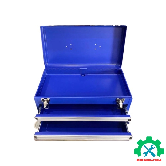 Hộp công cụ 2 ngăn, bẳng sắt, 46x24x22cm Workpro - WP282005 