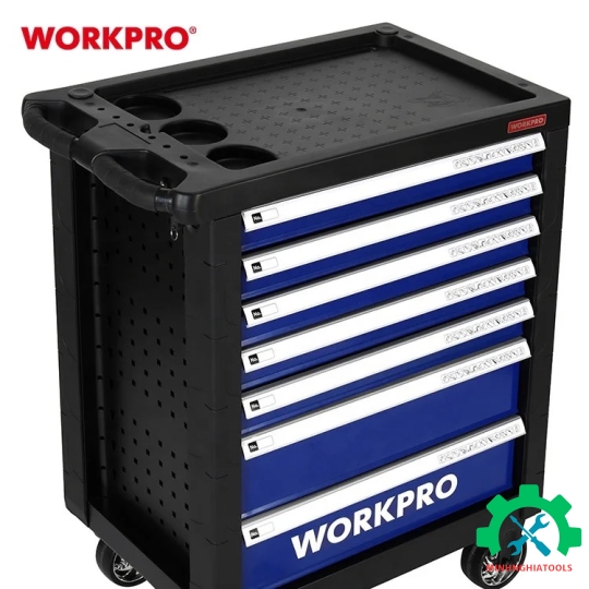 Tủ đồ nghề 7 ngăn, bằng kim loại Workpro - WP285002 