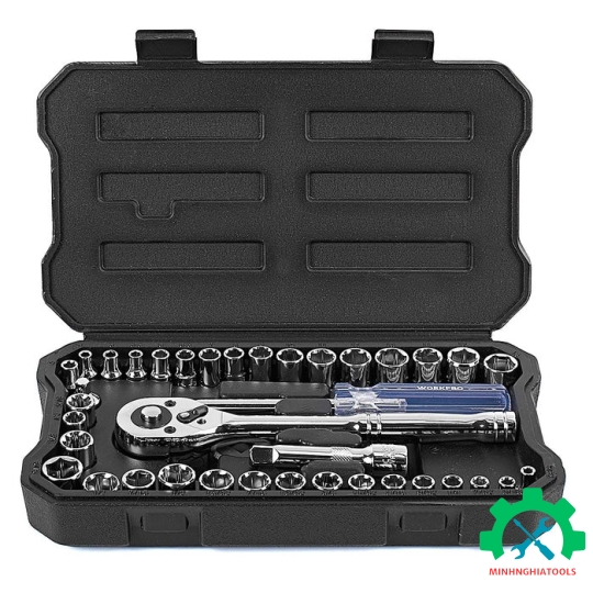Bộ tube 1/4 inch + 3/8 inch 39 chi tiết Workpro - WP202536