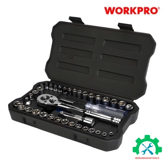 Bộ tube 1/4 inch + 3/8 inch 39 chi tiết Workpro - WP202536