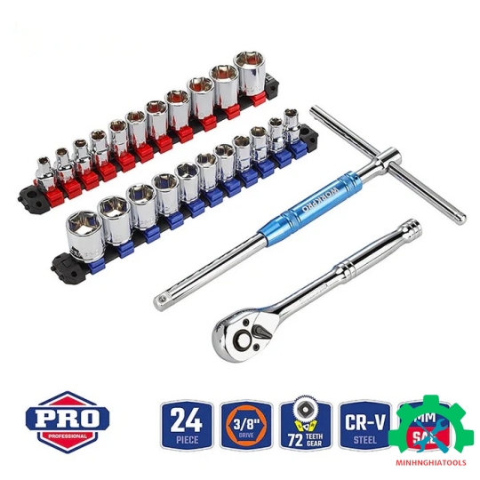 Bộ tuýp 24 chi tiết 3/8 Workpro WP202553 