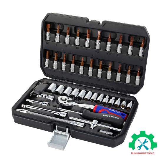 Bộ tube 46 chi tiết đầu 1/4" Workpro - WP202540