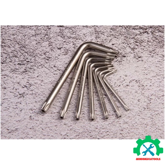 Bộ lục giác bông lỗ 9 cây ngắn Kingtony 20409PR 