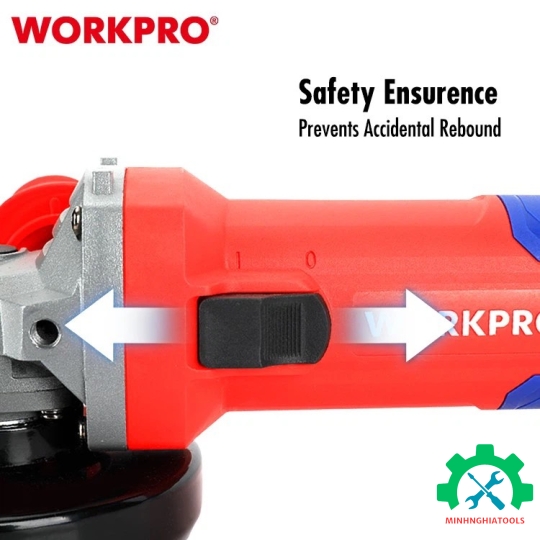 Máy mài góc 100mm, công suất 750W/Công tắc trượt Workpro - WP472022