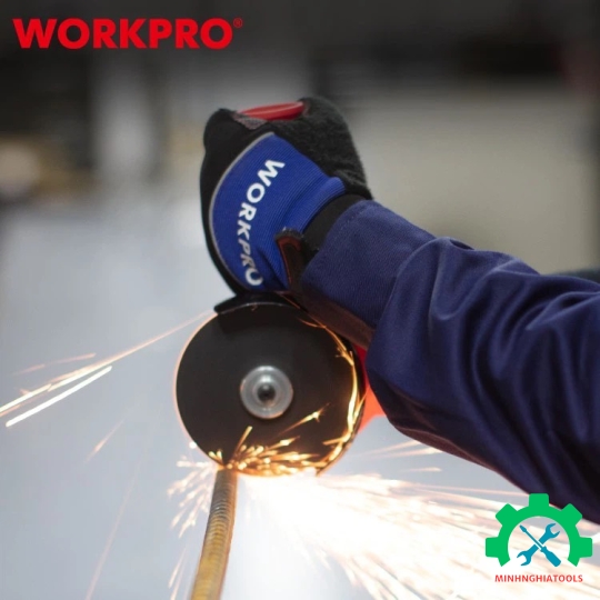 Máy mài góc 100mm, công suất 680W/Công Tắc đuôi Workpro - WP472021 