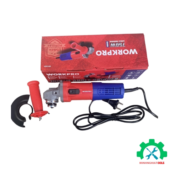 Máy mài góc 100mm, công suất 750W/Công tắc trượt Workpro - WP472022