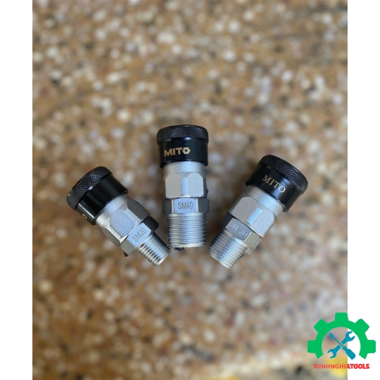 Đầu nối hơi cao cấp Mito-SM răng ngoài kích thước lẻ có SM20, SM30, SM40