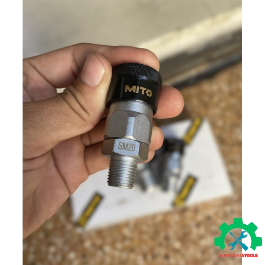 Đầu nối hơi cao cấp Mito-SM răng ngoài kích thước lẻ có SM20, SM30, SM40