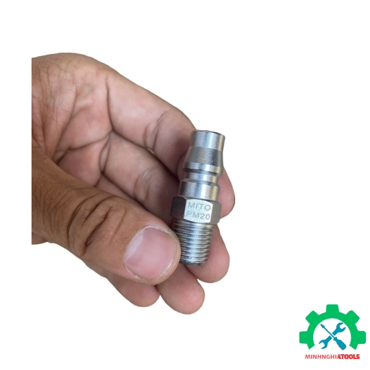 Đầu nối hơi cao cấp Mito-PM răng ngoài kích thước lẻ có PM20, PM30, PM40