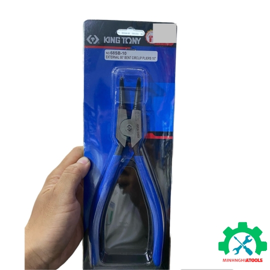 Kìm mở phe ngoài Kingtony 68SB-10 loại cong dài 250mm mũi 2.3mm 