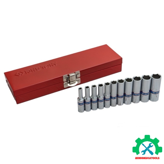 Bộ tube 1/4" dài Kingtony 2511MR 11 chi tiết 4-13mm
