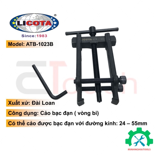 Cảo bạc đạn chữ H 24mm - 55mm - LICOTA ATB-1023B 