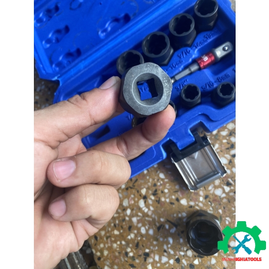 Bộ tuýp mở ốc hư, tuôn răng, nhờn đầu 14 chi tiết (6.35 -19mm) L+R+T 