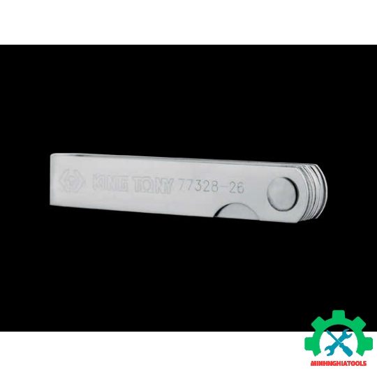 Thước lá đo khe 26 lá Kingtony 77328-26 hệ inch (0,0015 -0,025inch) và mét (0,038 - 0,635mm) 