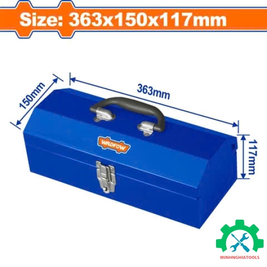 Hộp sắt đựng đồ nghề 363x150x117mm WadFow WTB8A11 
