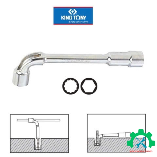 Bộ điếu 8 chi tiết 8-19mm Kingtony 1808MR 