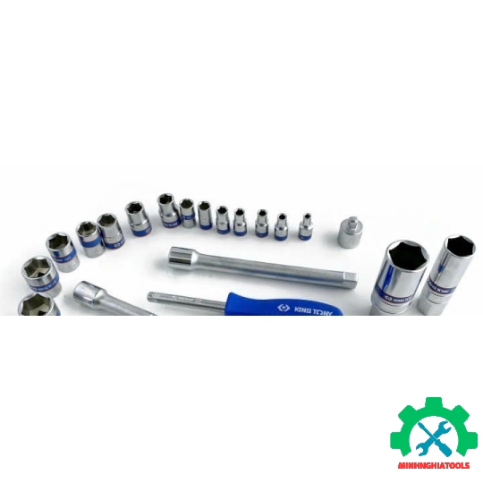 Bộ tuýp 1/4 và 3/8 inch Kingtony 5022MR 21 chi tiết 