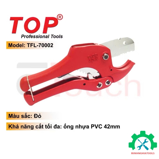 Kéo cắt ống nhựa 42mm cán đỏ  TOP TFL-70002 