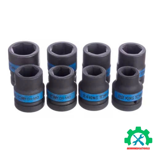 Bộ tuýp 1 inch  8 chi tiết loại 6 cạnh Kingtony 8410MP